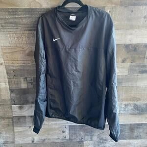 Nike NFTB Men's Size XL Black Pullover Windbreaker Track Jacket Athletic